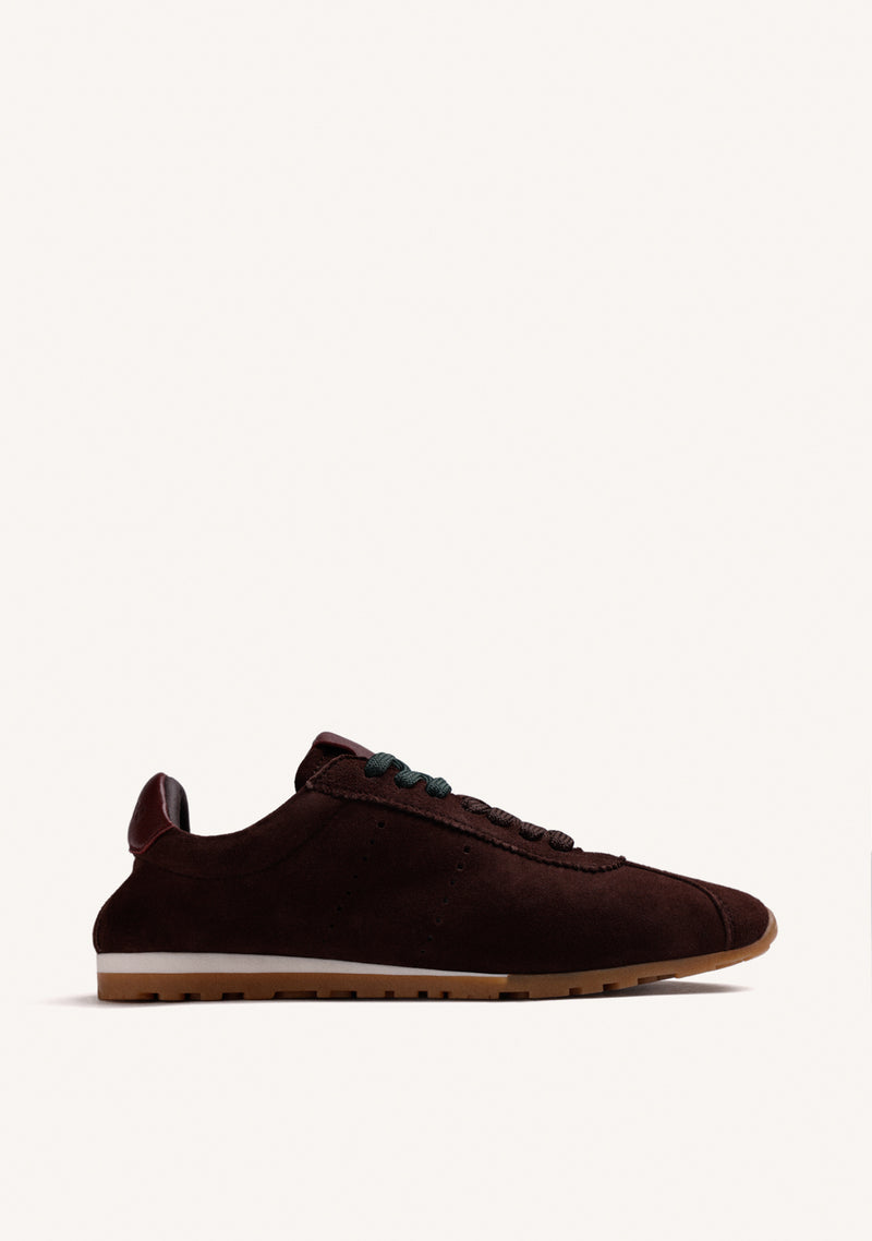 BROWN LEATHER SNEAKERS