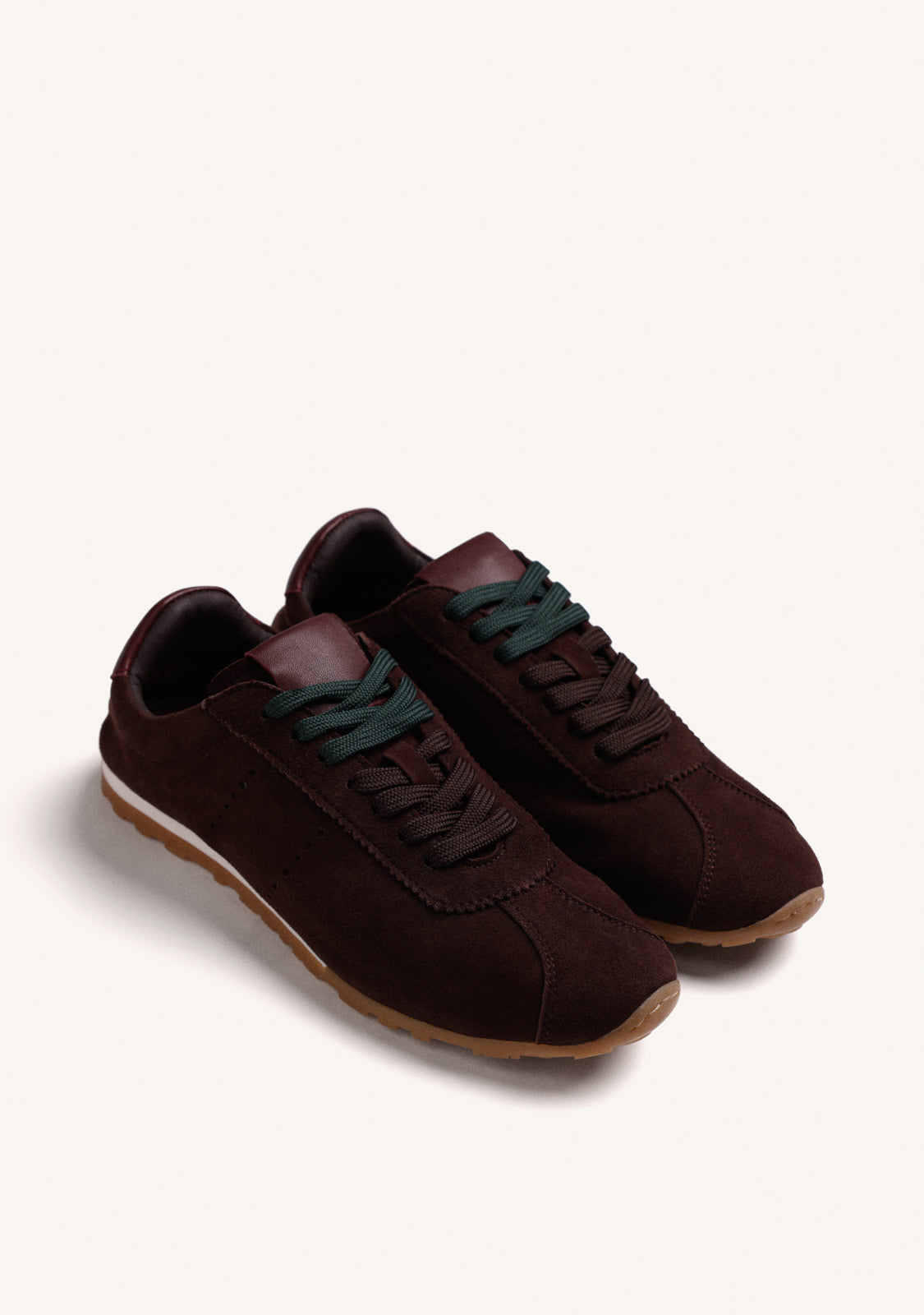 BROWN LEATHER SNEAKERS