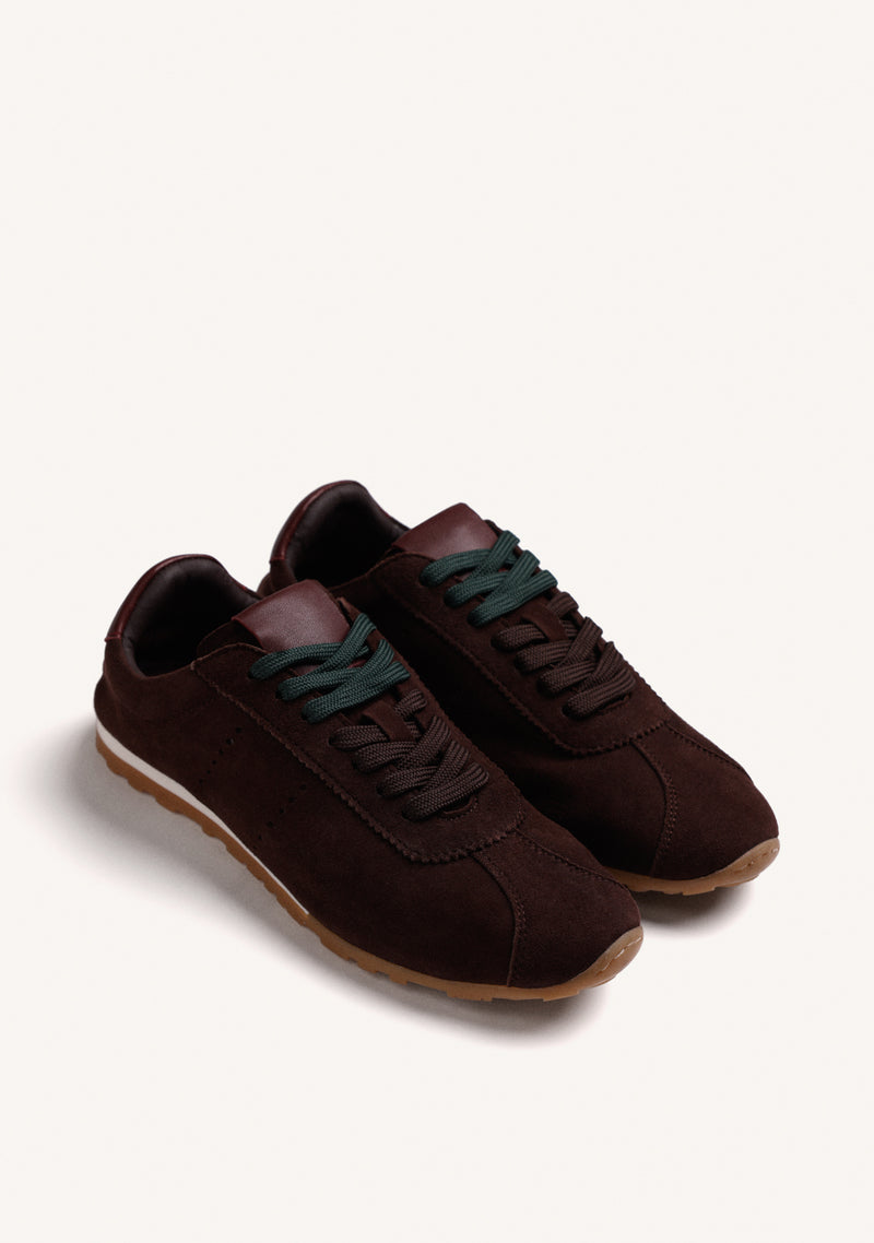 BROWN LEATHER SNEAKERS