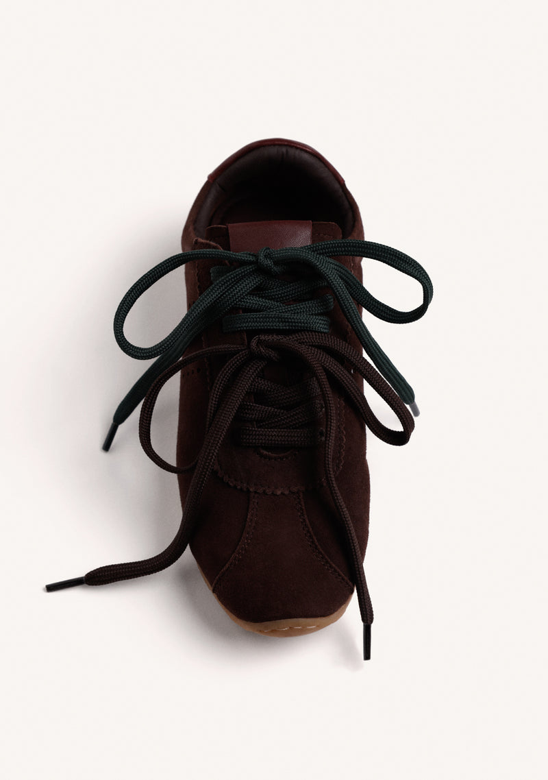 BROWN LEATHER SNEAKERS