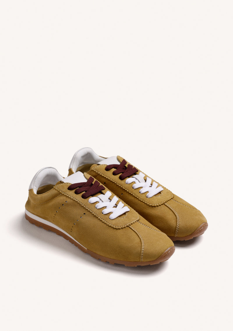 MUSTARD LEATHER SNEAKERS