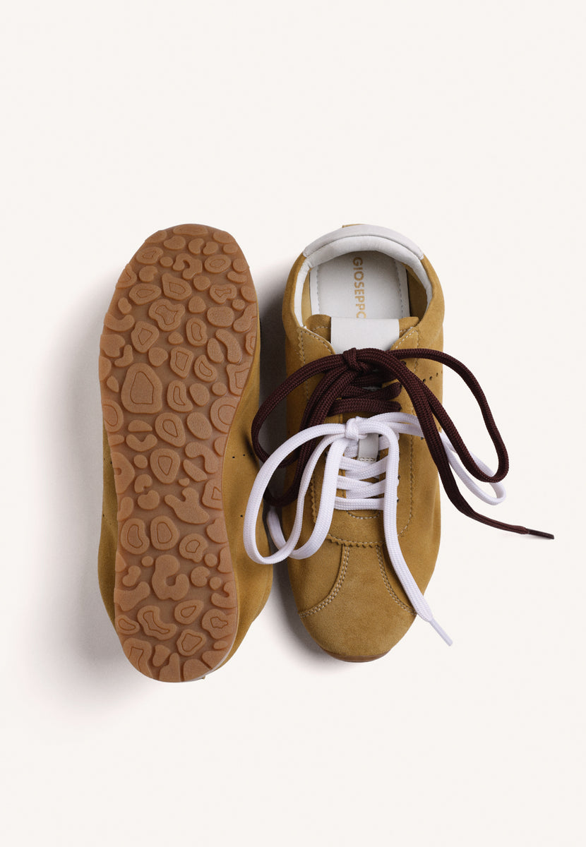 ZAPATILLAS MOSTAZA PIEL