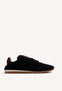 BLACK LEATHER SNEAKERS