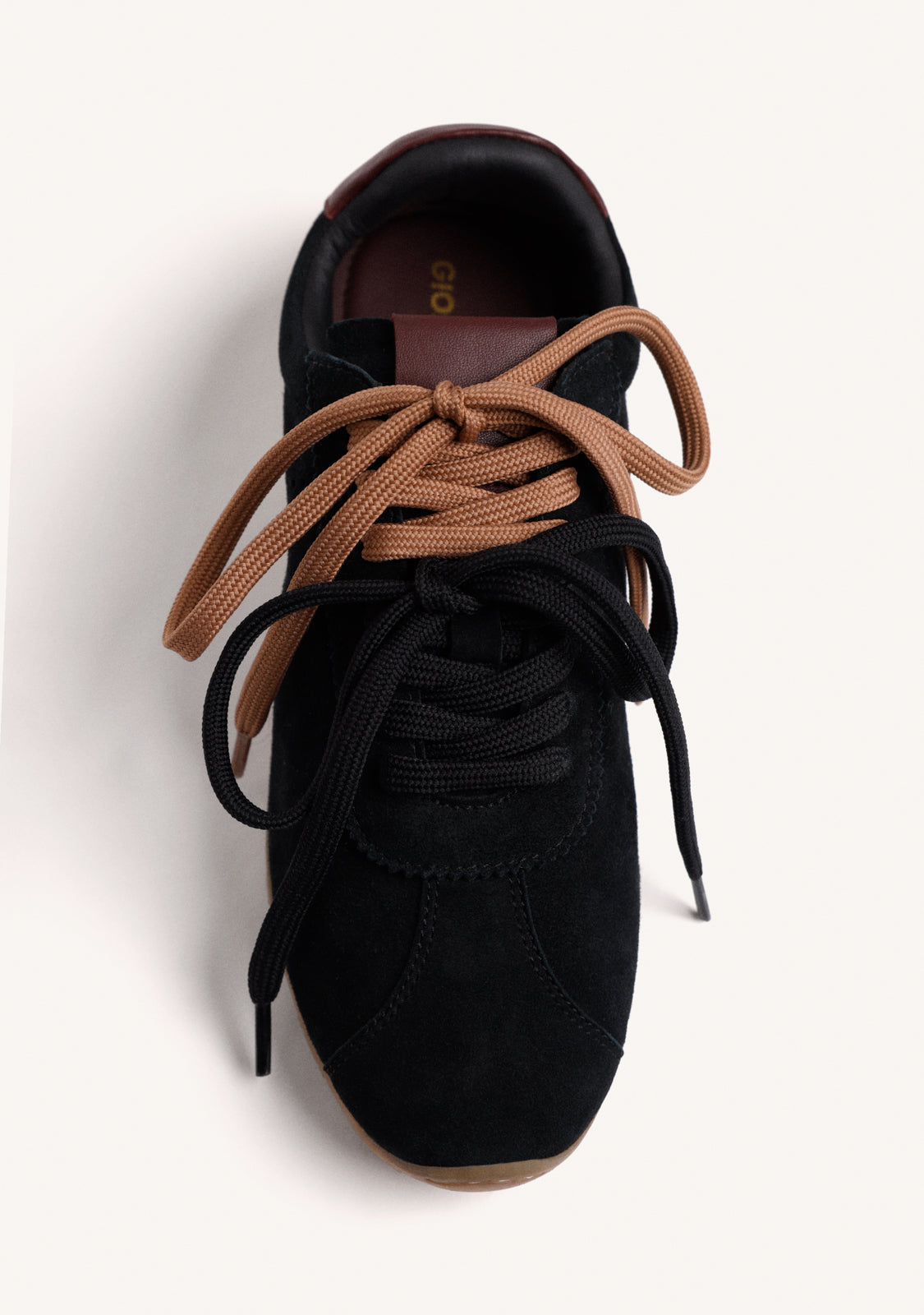 BLACK LEATHER SNEAKERS