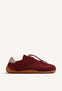 BAREFOOT BURGUNDY LEATHER SNEAKERS