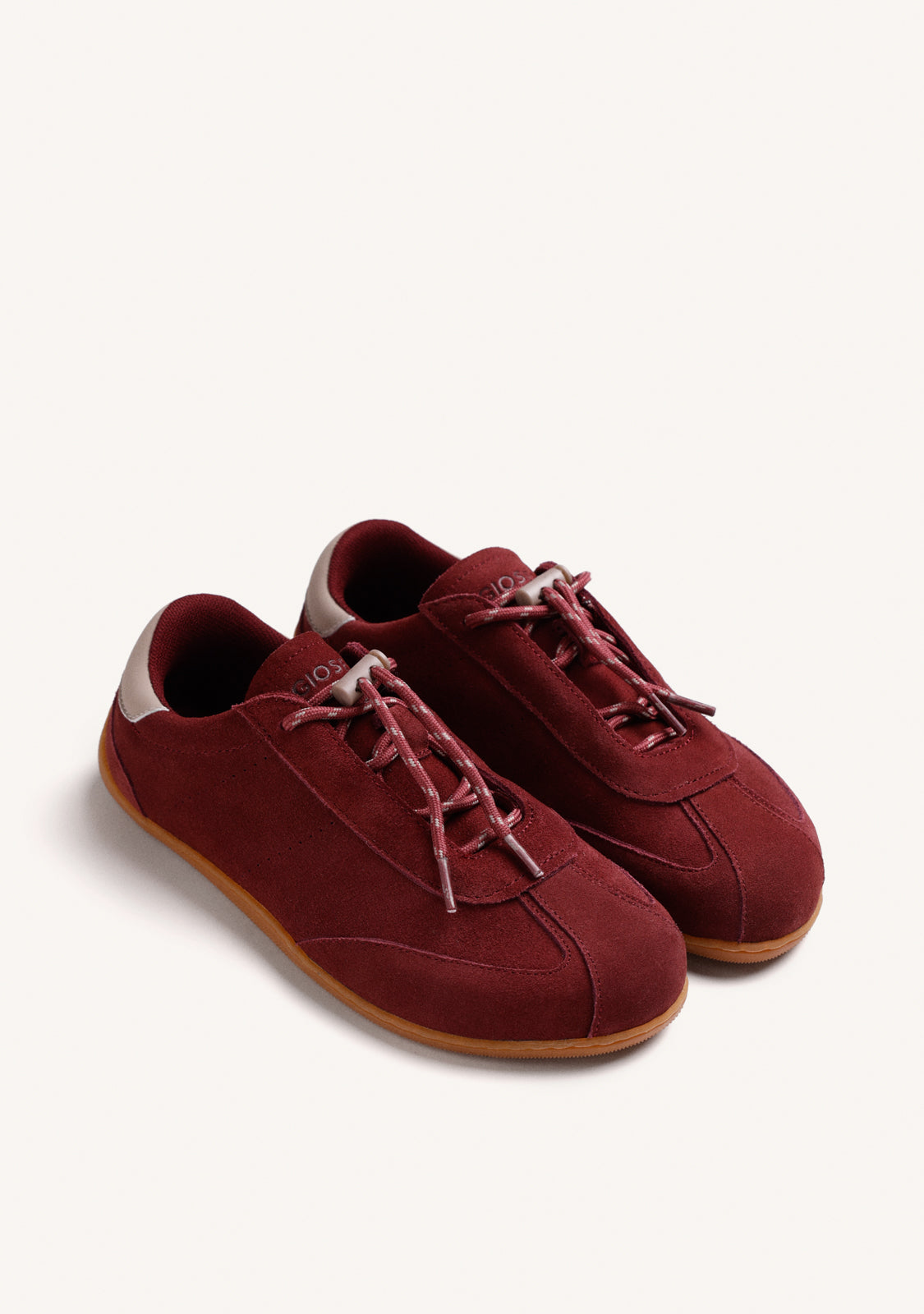 BAREFOOT BURGUNDY LEATHER SNEAKERS