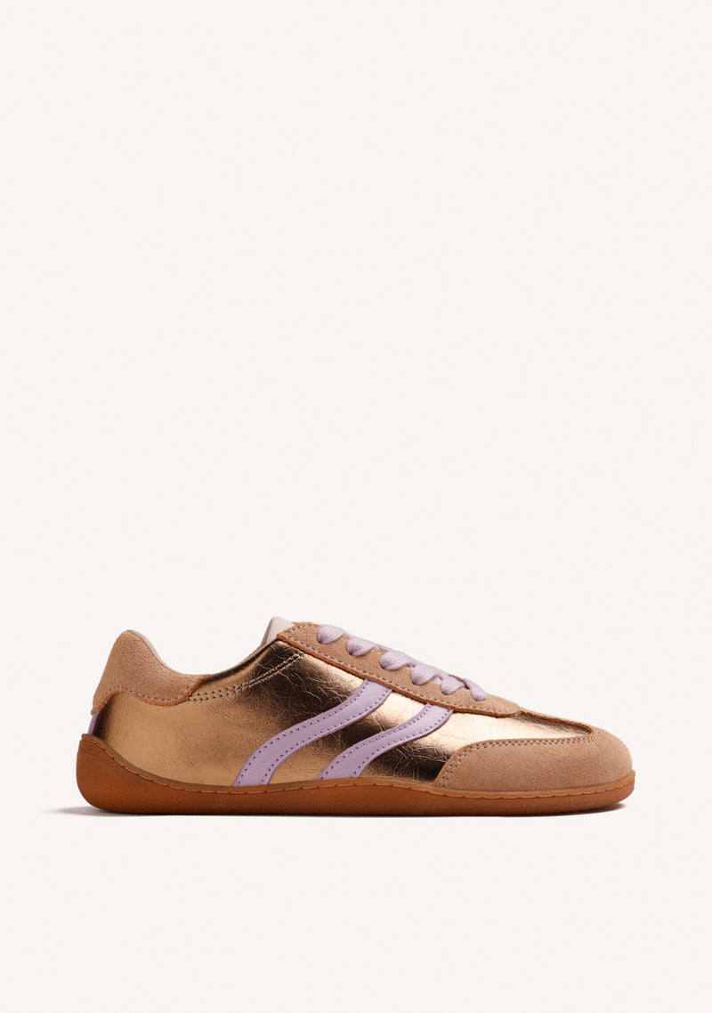 BAREFOOT SHINY LEATHER SNEAKERS