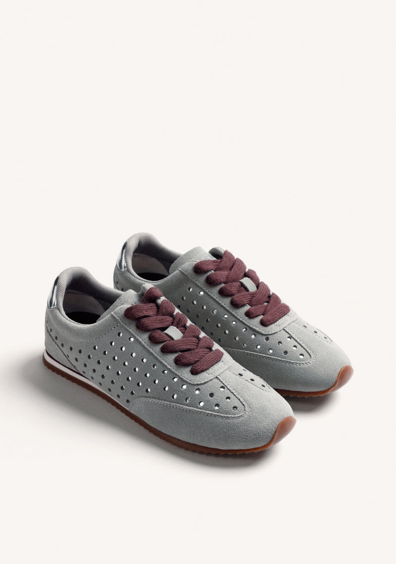ZAPATILLAS GRISES BRILLO