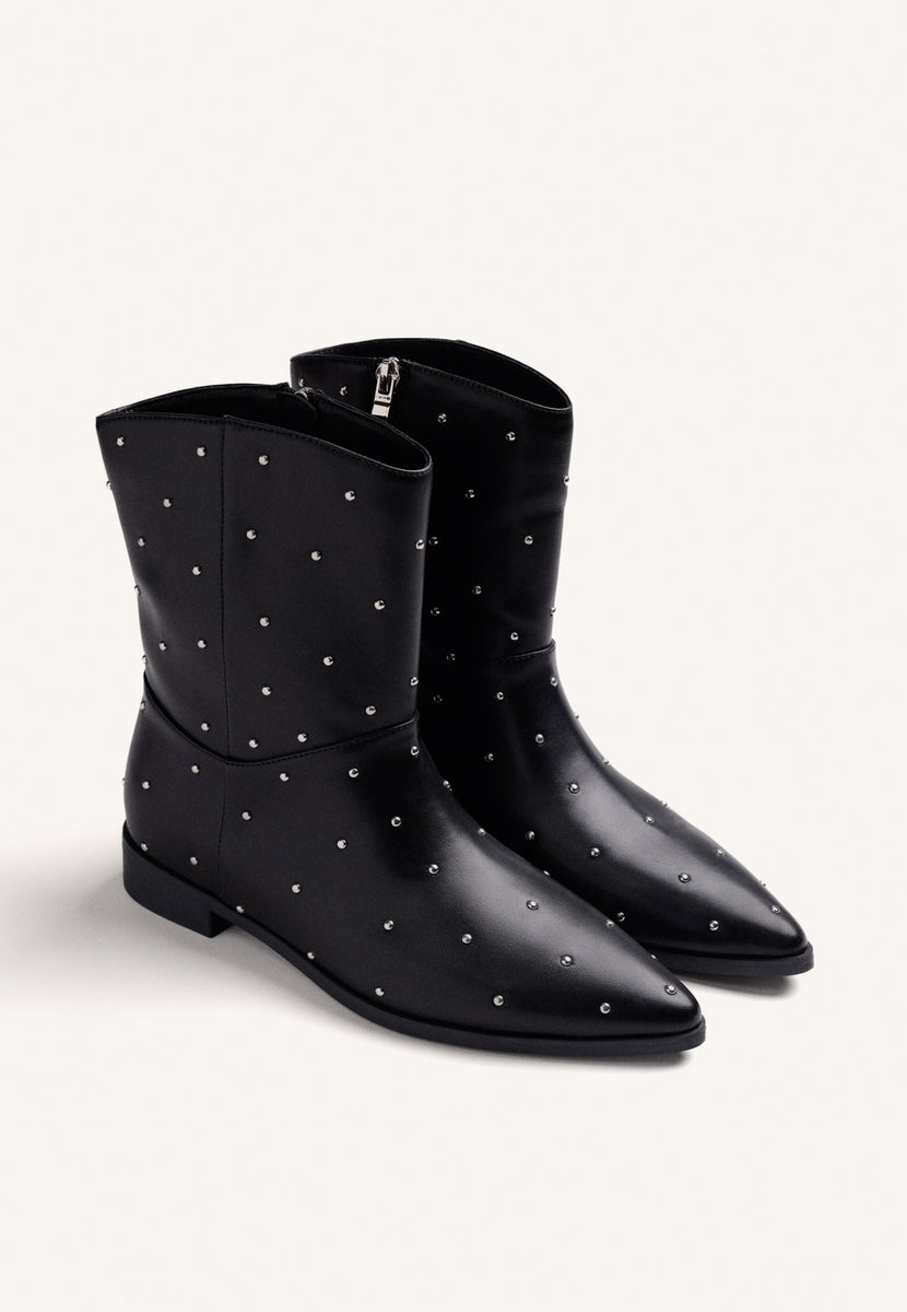 BOTTES NOIRES À CLous