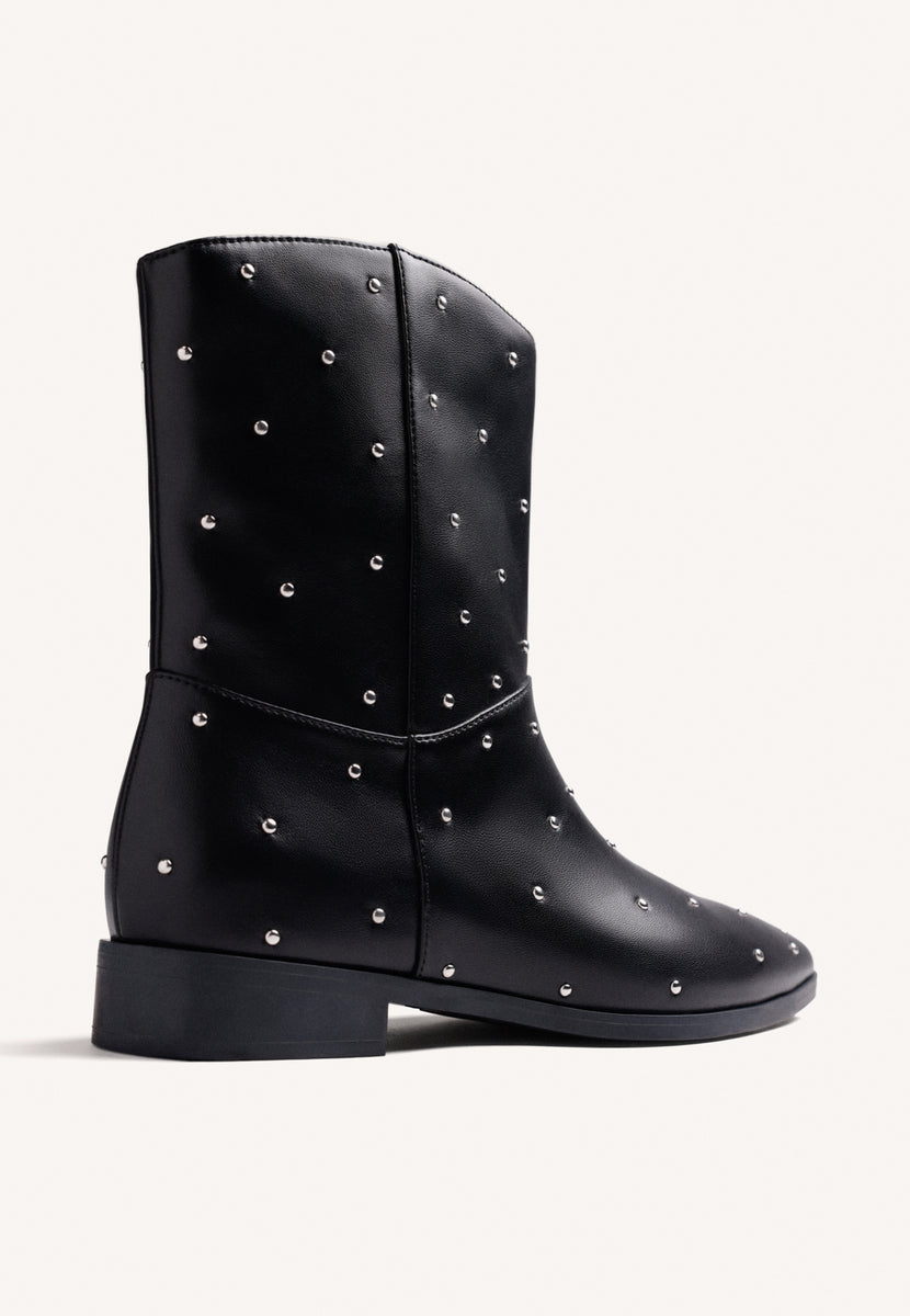 BOTTES NOIRES À CLous