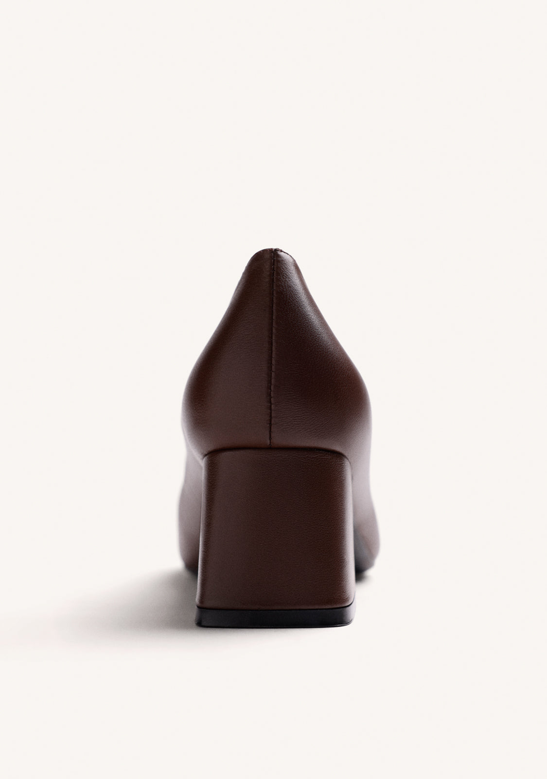 BROWN HEEL SHOES WITH JEWEL