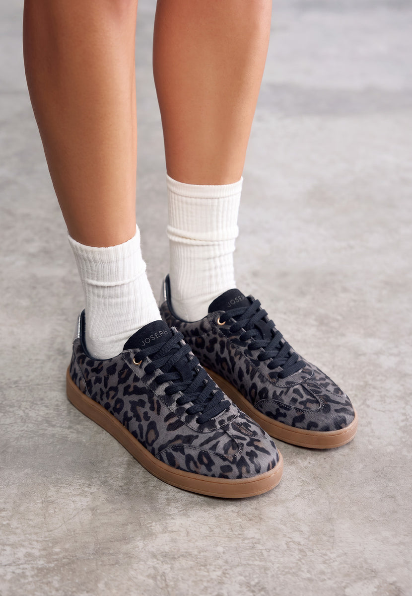 ANIMAL PRINT LEATHER SNEAKERS