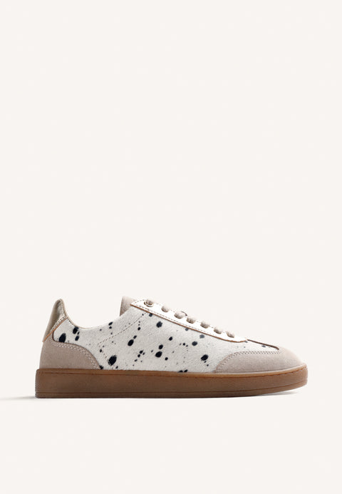 ANIMAL PRINT LEATHER SNEAKERS