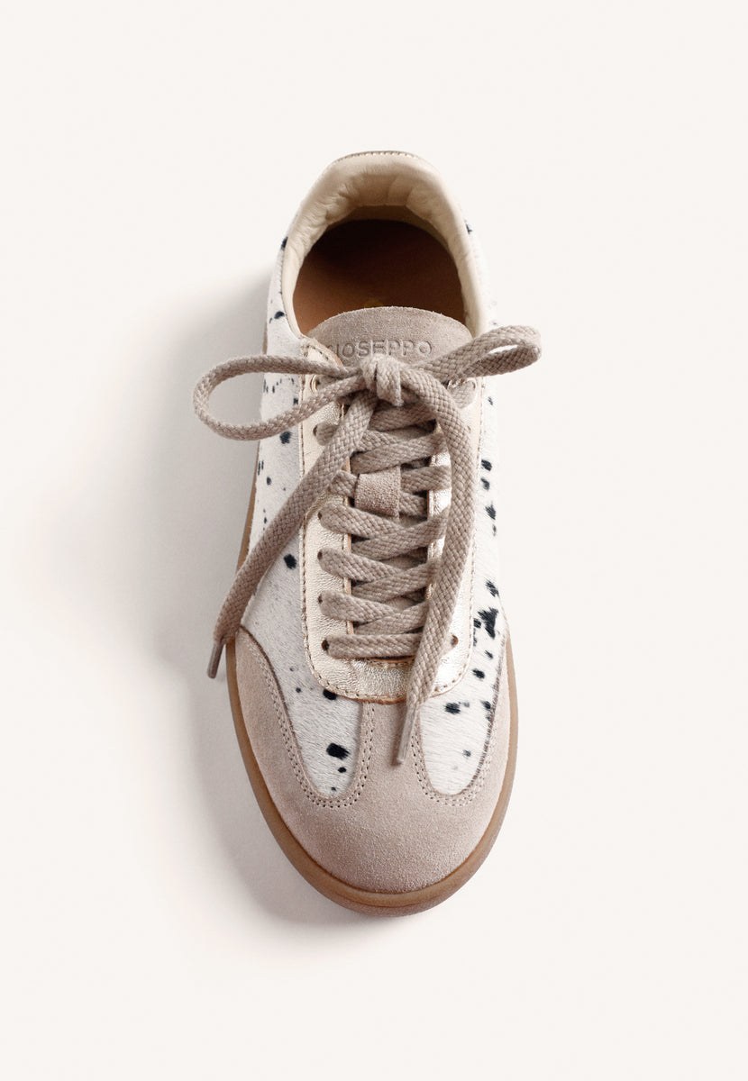 ANIMAL PRINT LEATHER SNEAKERS