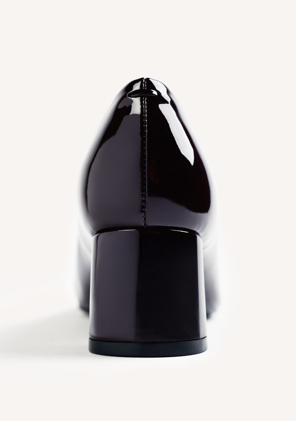 BURGUNDY PATENT EFFECT HEEL SHOES