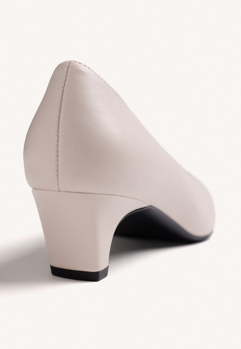 SCARPE TACCO CREMA