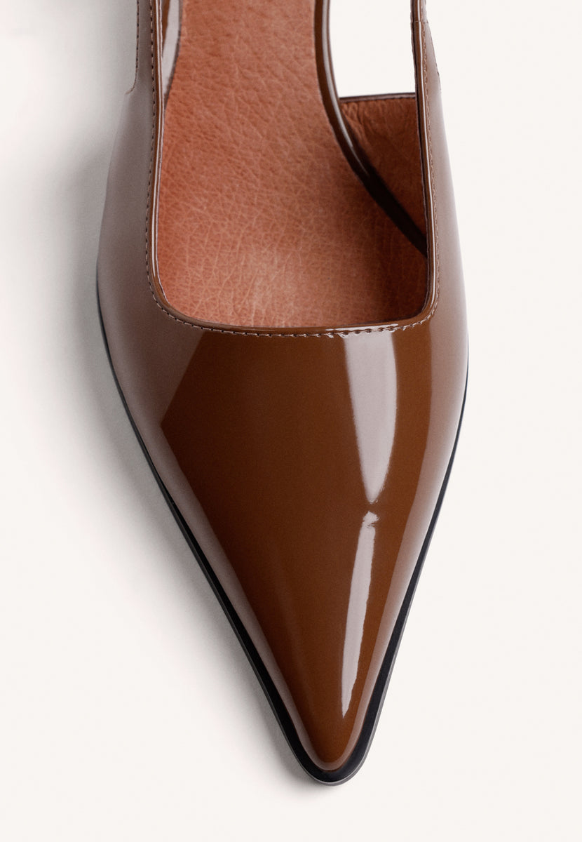 ZAPATOS TACÓN DESTALONADOS CAMEL