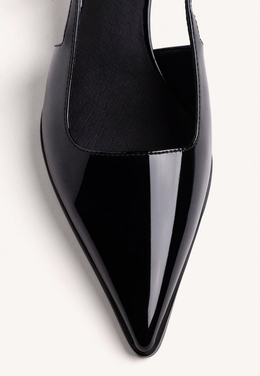 ZAPATOS TACÓN DESTALONADOS NEGRO