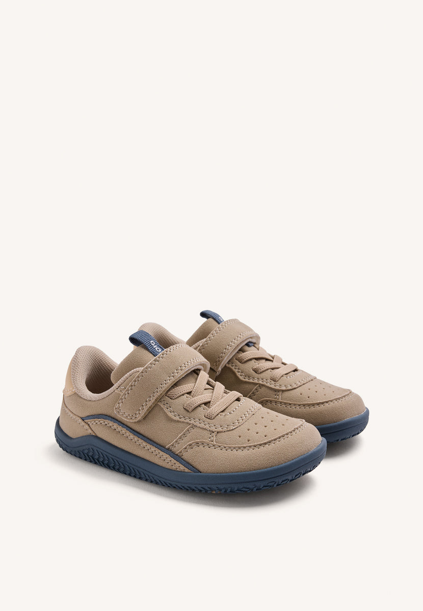 BAREFOOT SNEAKERS BEIGE AND BLUE