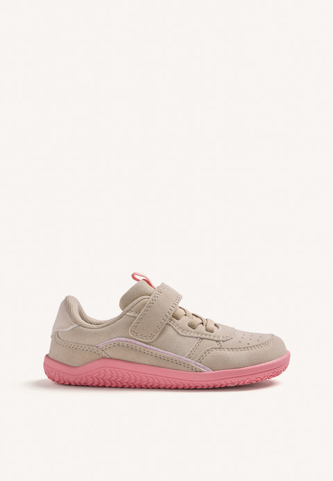 BAREFOOT SNEAKERS IN BEIGE AND PINK