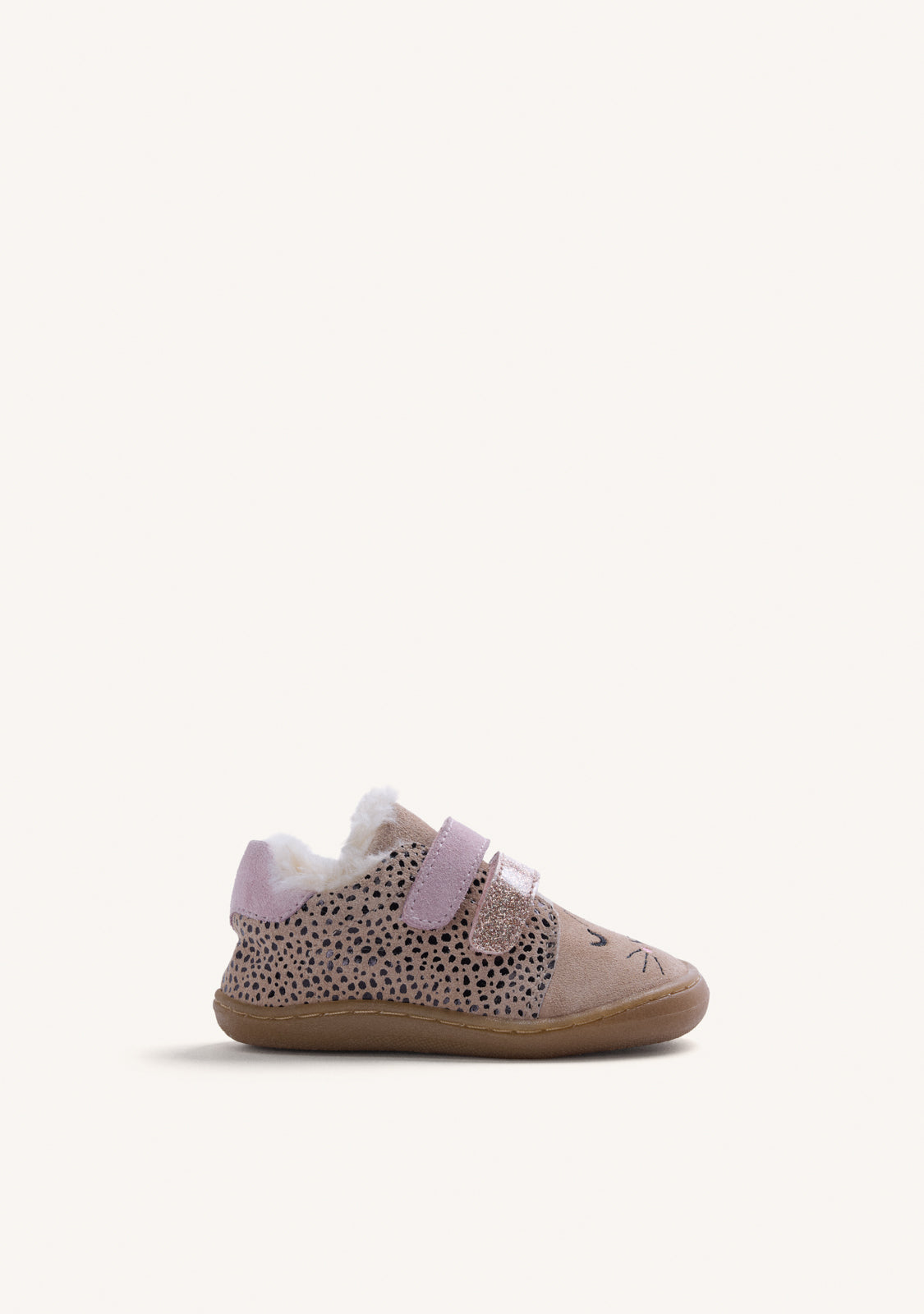 BAREFOOT LEATHER SNEAKERS WITH ANIMAL PRINT