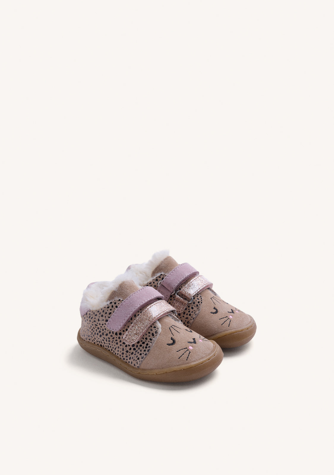 BAREFOOT LEATHER SNEAKERS WITH ANIMAL PRINT