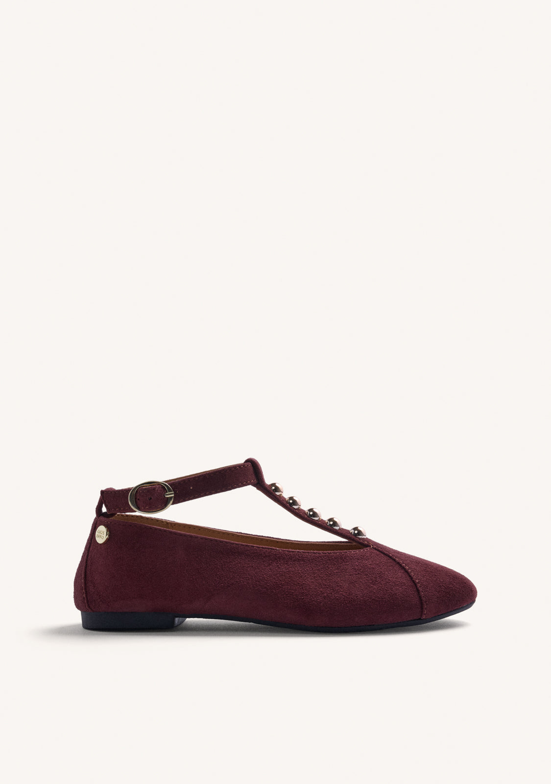 BAILARINAS BURDEOS PIEL TACHAS