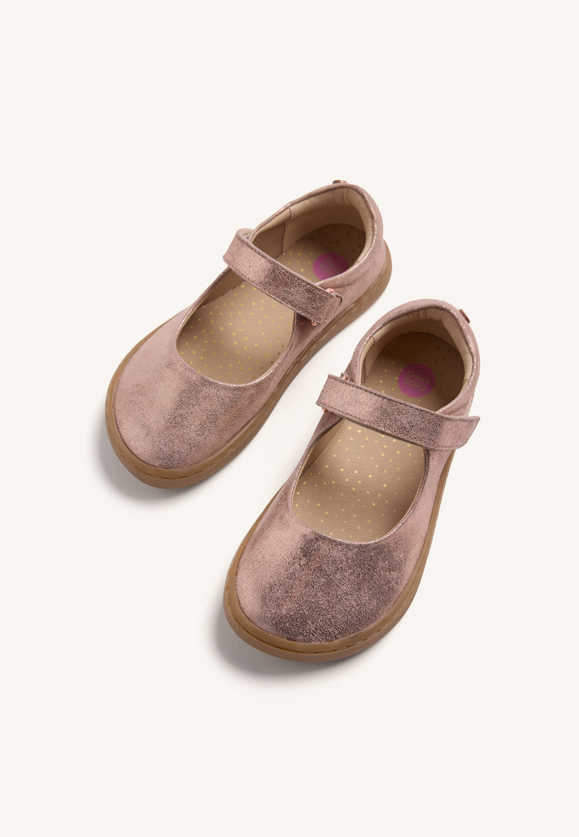 SAPATILHAS BAREFOOT EM PELE METALIZADA