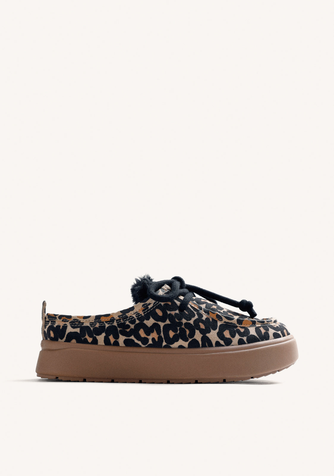ANIMAL PRINT LEATHER CLOGS