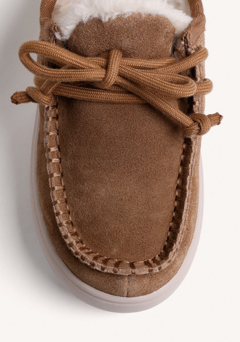 BROWN LEATHER CLOGS