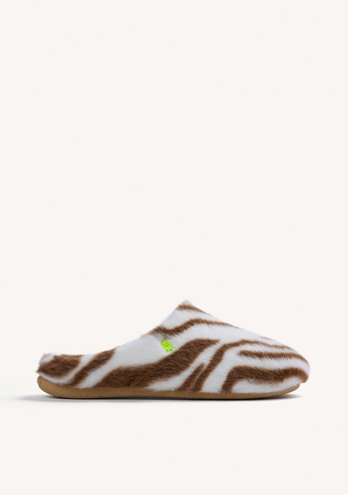 ANIMAL PRINT FUR HOUSE SLIPPERS