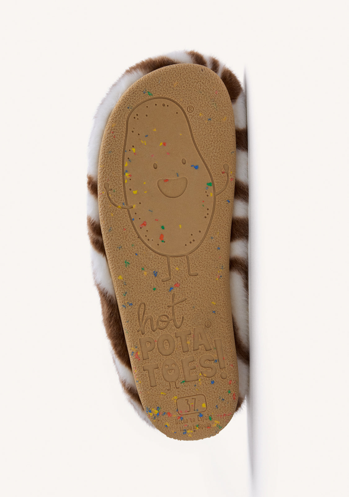 ANIMAL PRINT FUR HOUSE SLIPPERS