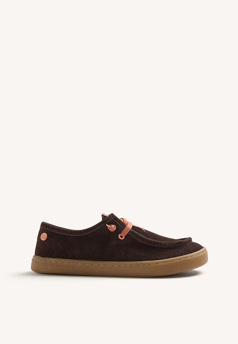 BROWN BAREFOOT NAUTICAL LEATHER LOAFERS