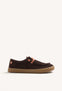 MOCASSINI NAUTICI BAREFOOT MARRONI IN PELLE