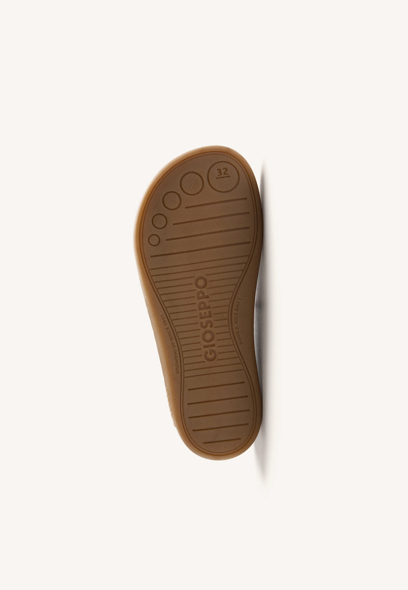 BROWN BAREFOOT NAUTICAL LEATHER LOAFERS