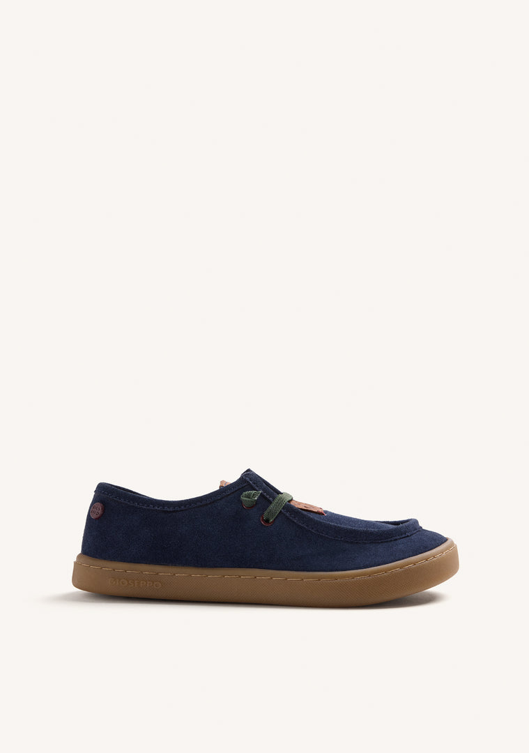MOCASSINS NAUTIQUES BAREFOOT EN CUIR BLEU
