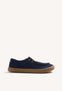 MOCASSINI NAUTICI BAREFOOT IN PELLE BLU
