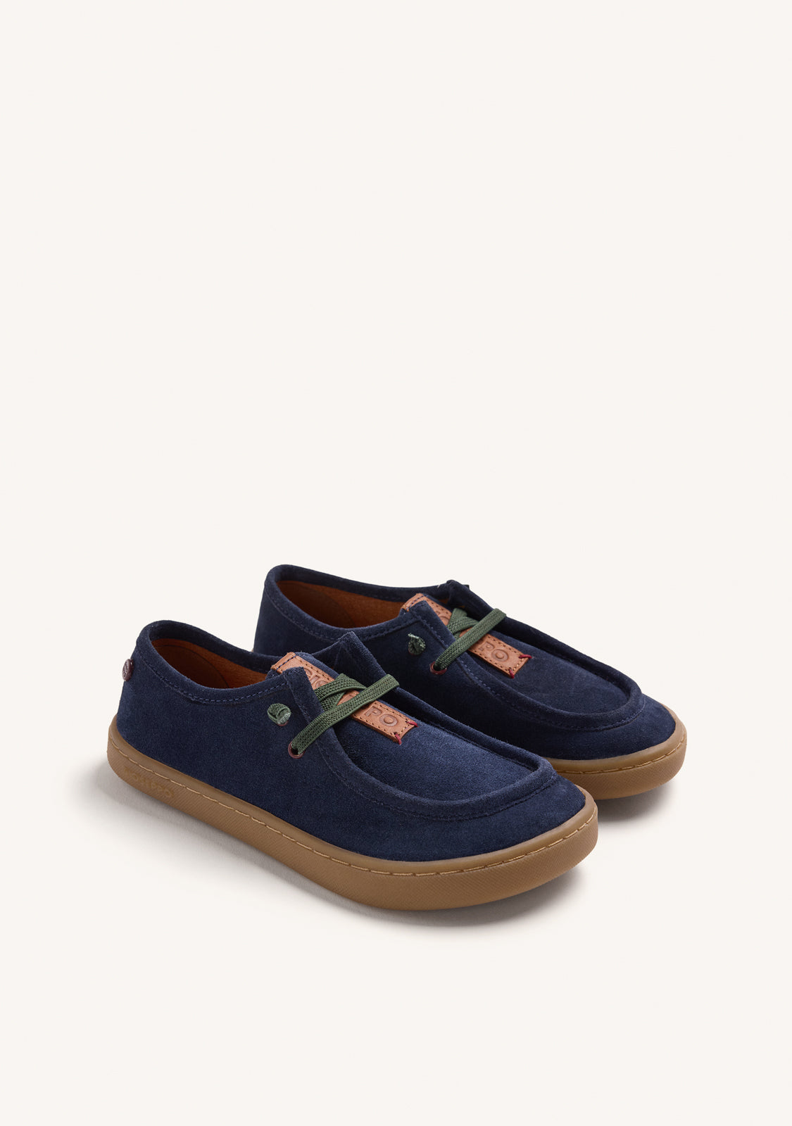 MOCASINES NÁUTICOS BAREFOOT AZUL PIEL