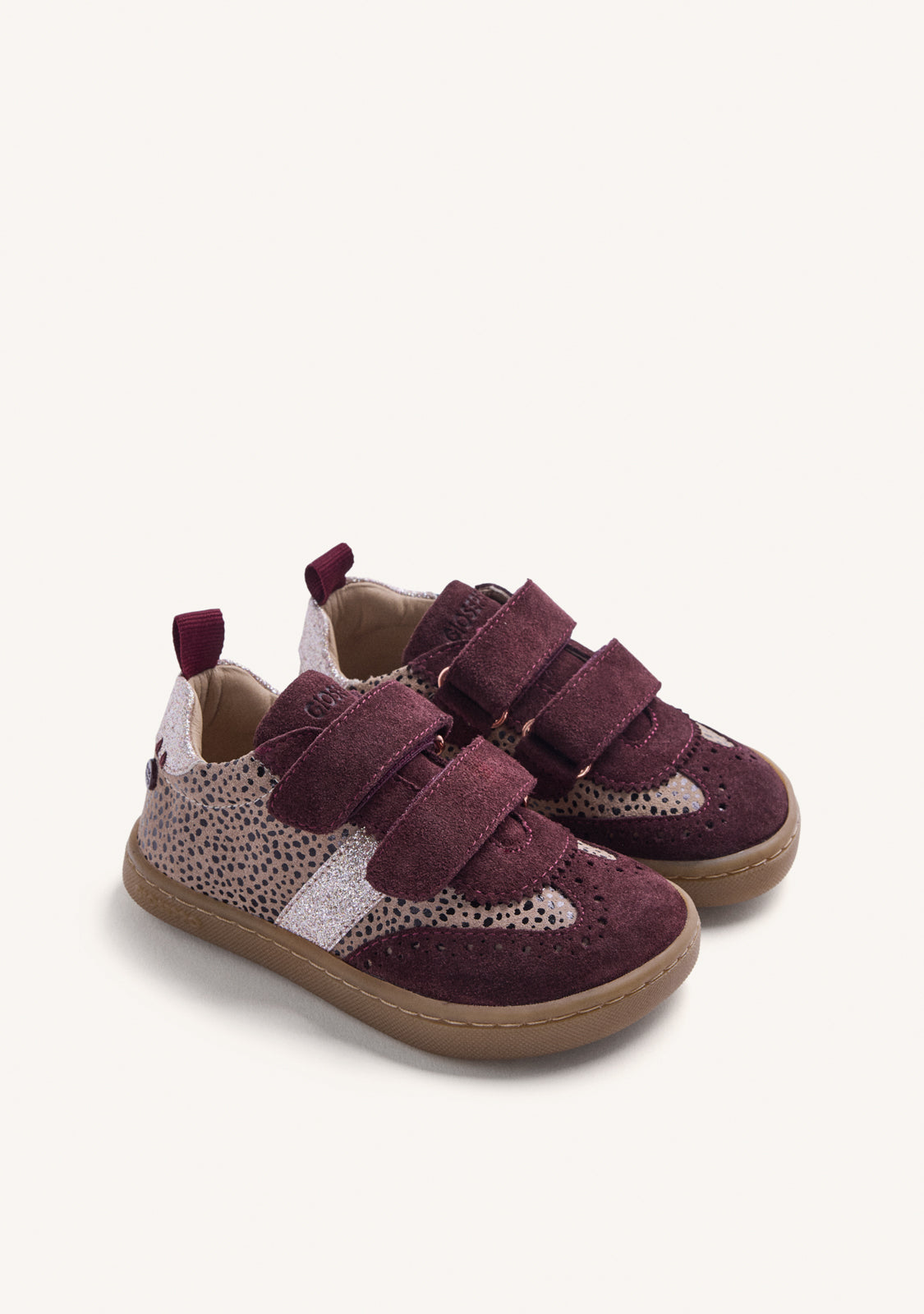 SCARPE BAREFOOT IN PELLE BURDEOS CON STAMPA ANIMALE