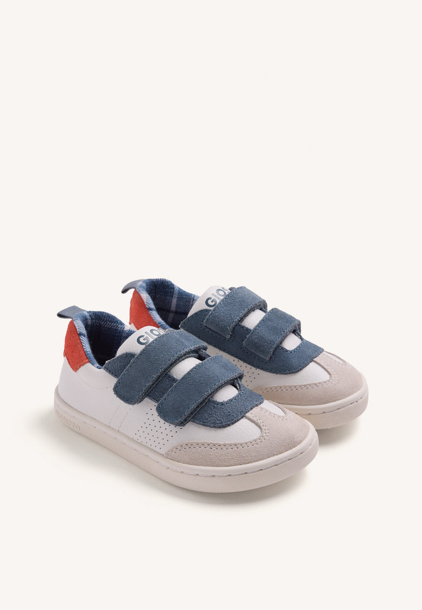 SCARPE BAREFOOT BLU IN PELLE