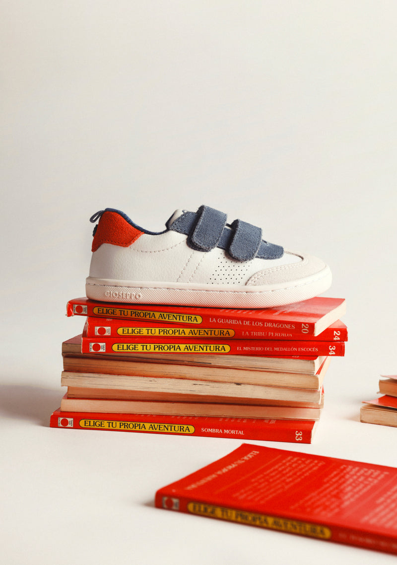 SCARPE BAREFOOT BLU IN PELLE