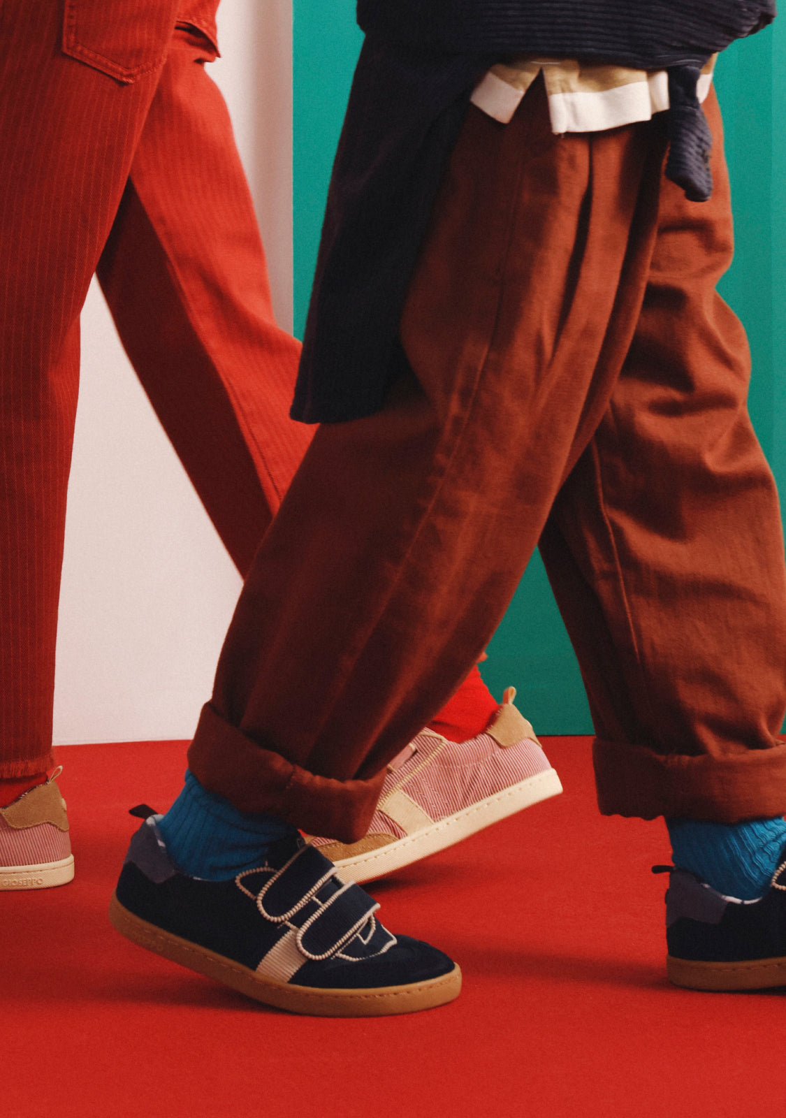 SNEAKERS BAREFOOT BLU MARINO IN VELLUTO A COSTE