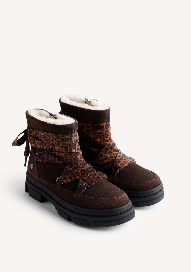 CHOCOLATE LEATHER BOOTS