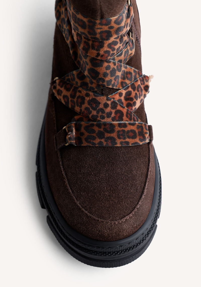 CHOCOLATE LEATHER BOOTS