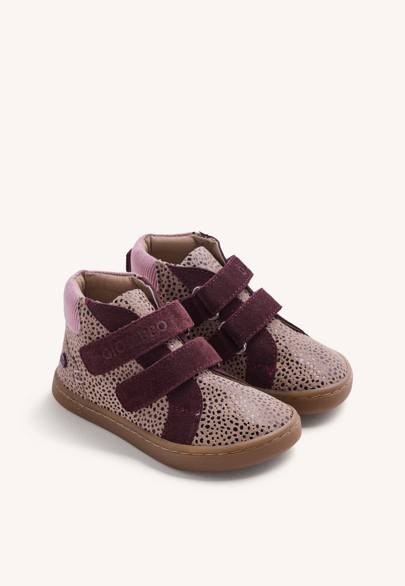 BAREFOOT BURGUNDY LEATHER ANKLE BOOTS