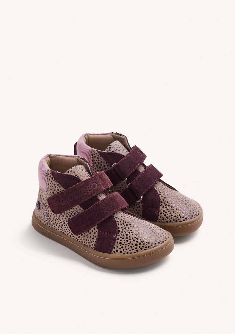 BAREFOOT BURGUNDY LEATHER ANKLE BOOTS