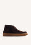 WALLABEE BROWN LEATHER ANKLE BOOTS