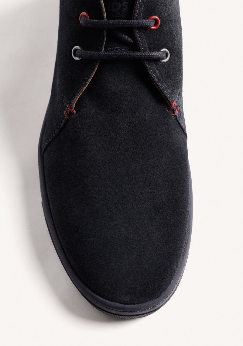 STIVALETTI BLU IN PELLE