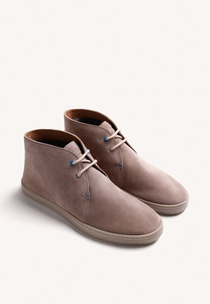 STIVALETTI TAUPE IN PELLE