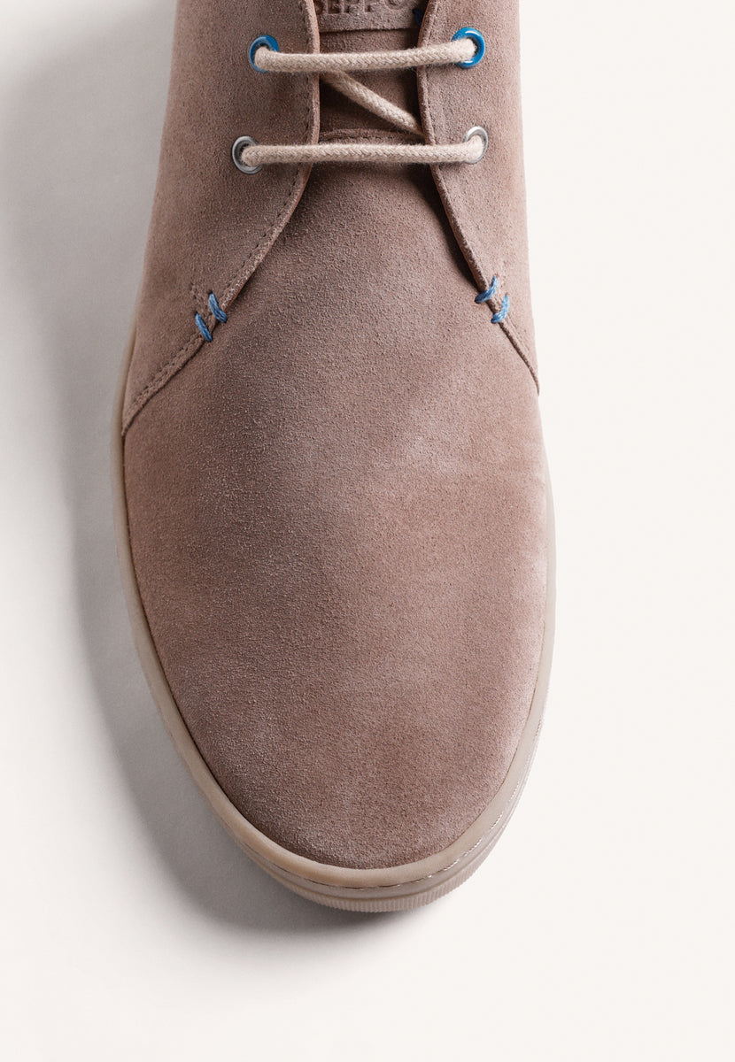 STIVALETTI TAUPE IN PELLE